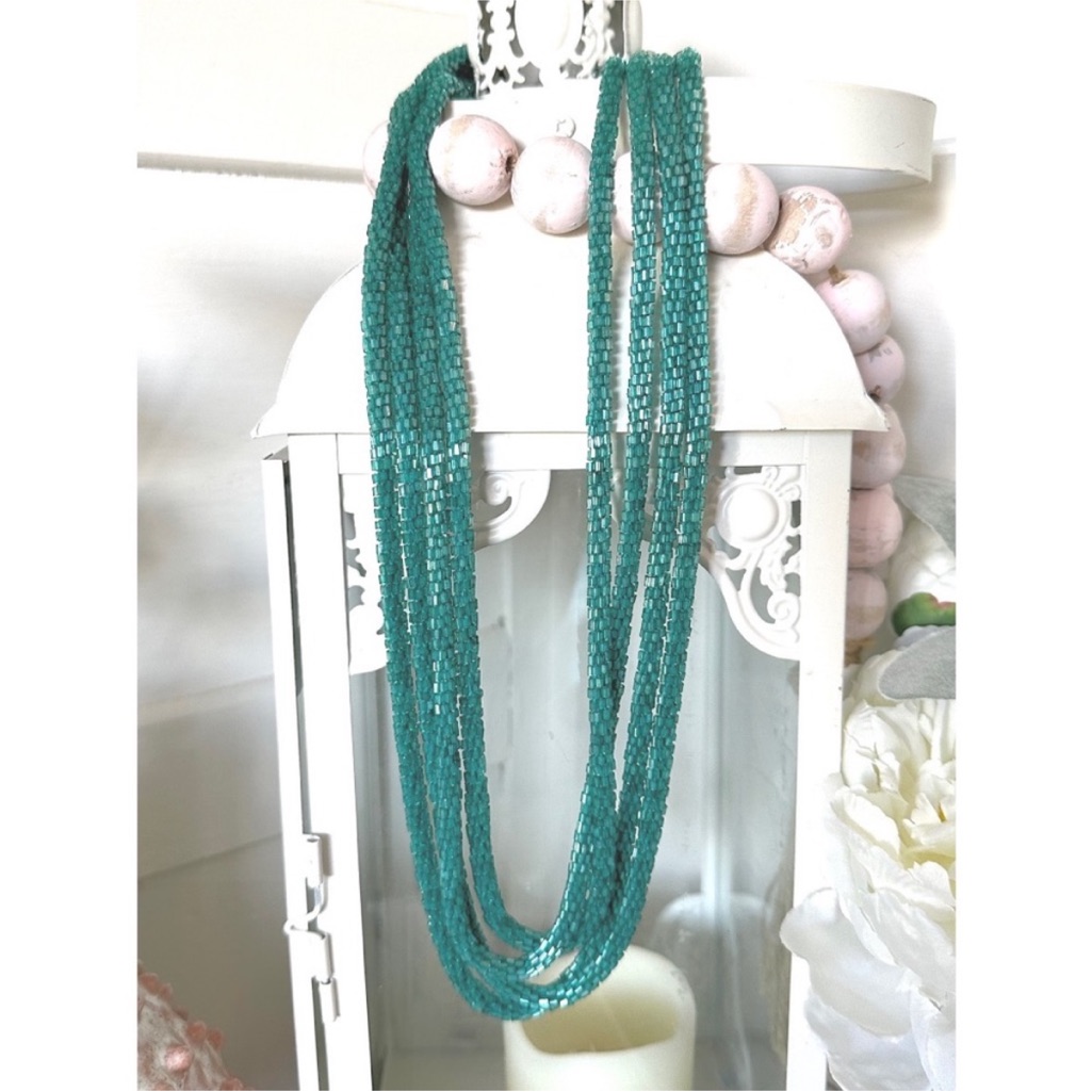 Crazy Train Long Loopty Loo Beaded Necklace